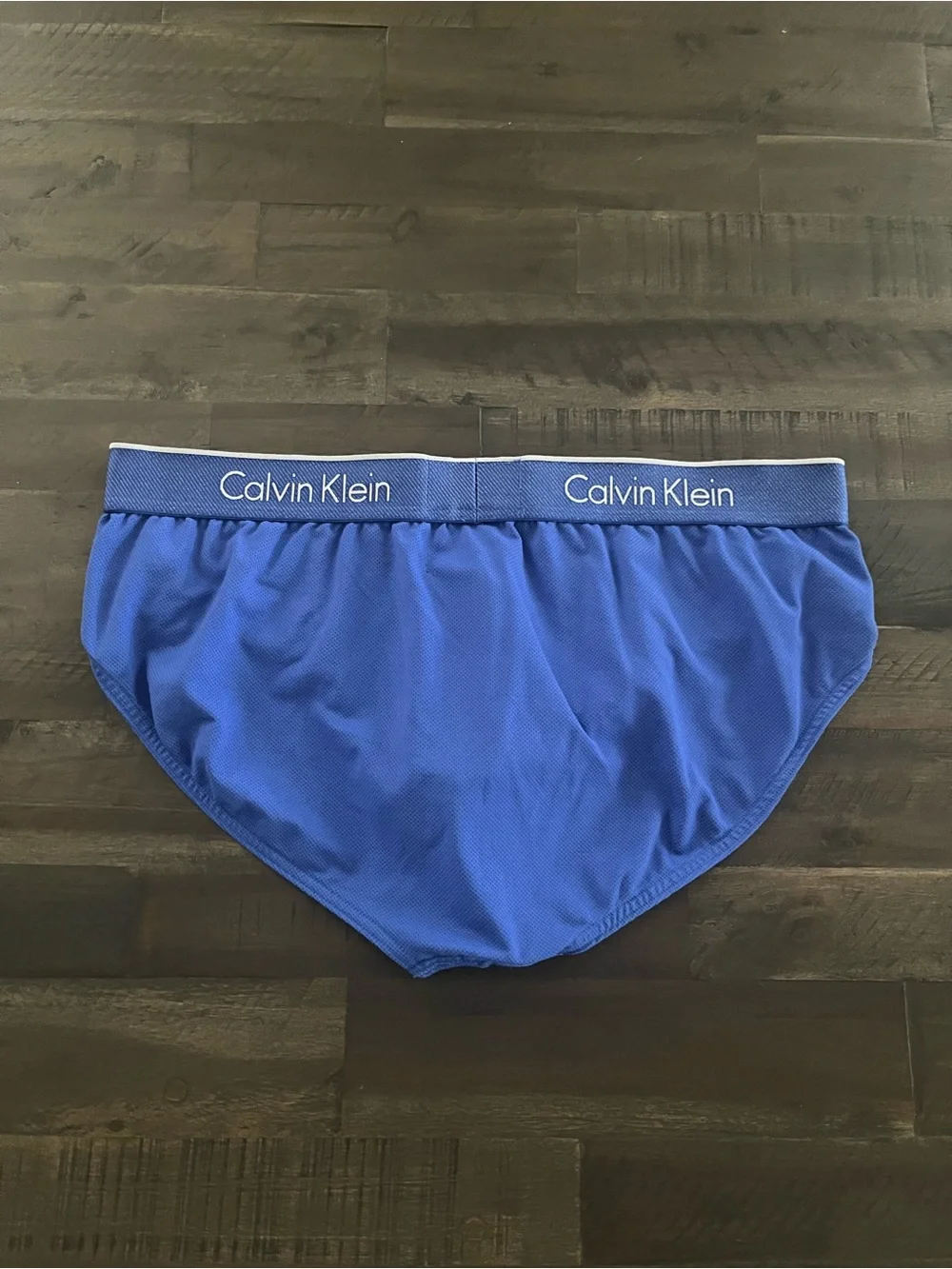 MENS CALVIN KLEIN FX BLUE MESH ATHLETIC BRIEFS